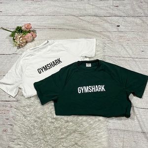 Set of 2 Gymshark Men's Logo Basic Logo Short Sleeve Tees